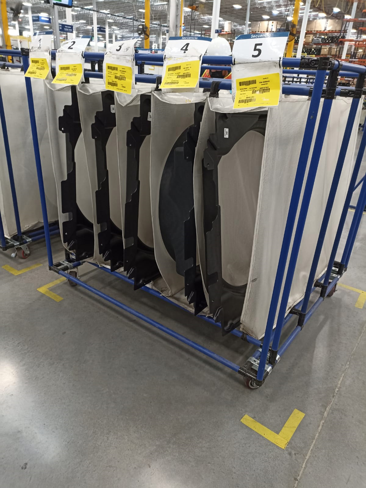 Separadores acolchados para piezas