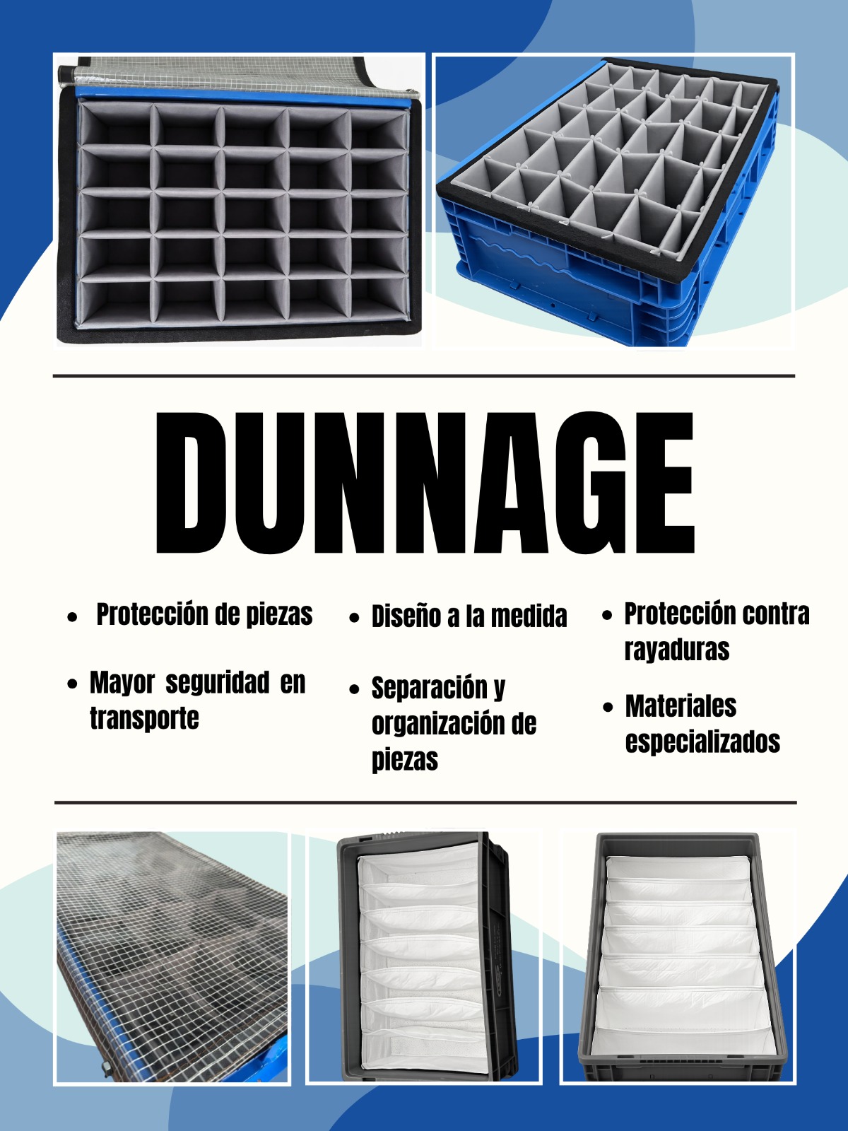 Contenedor con separadores de dunnage